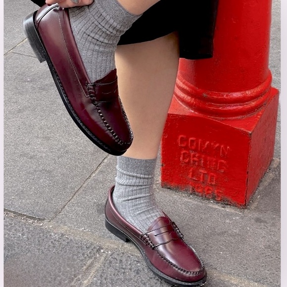 G.H.Bass Willa Flat Strap Weejuns Penny Loafer Brown Size 8AA Minimalist - Picture 5 of 12